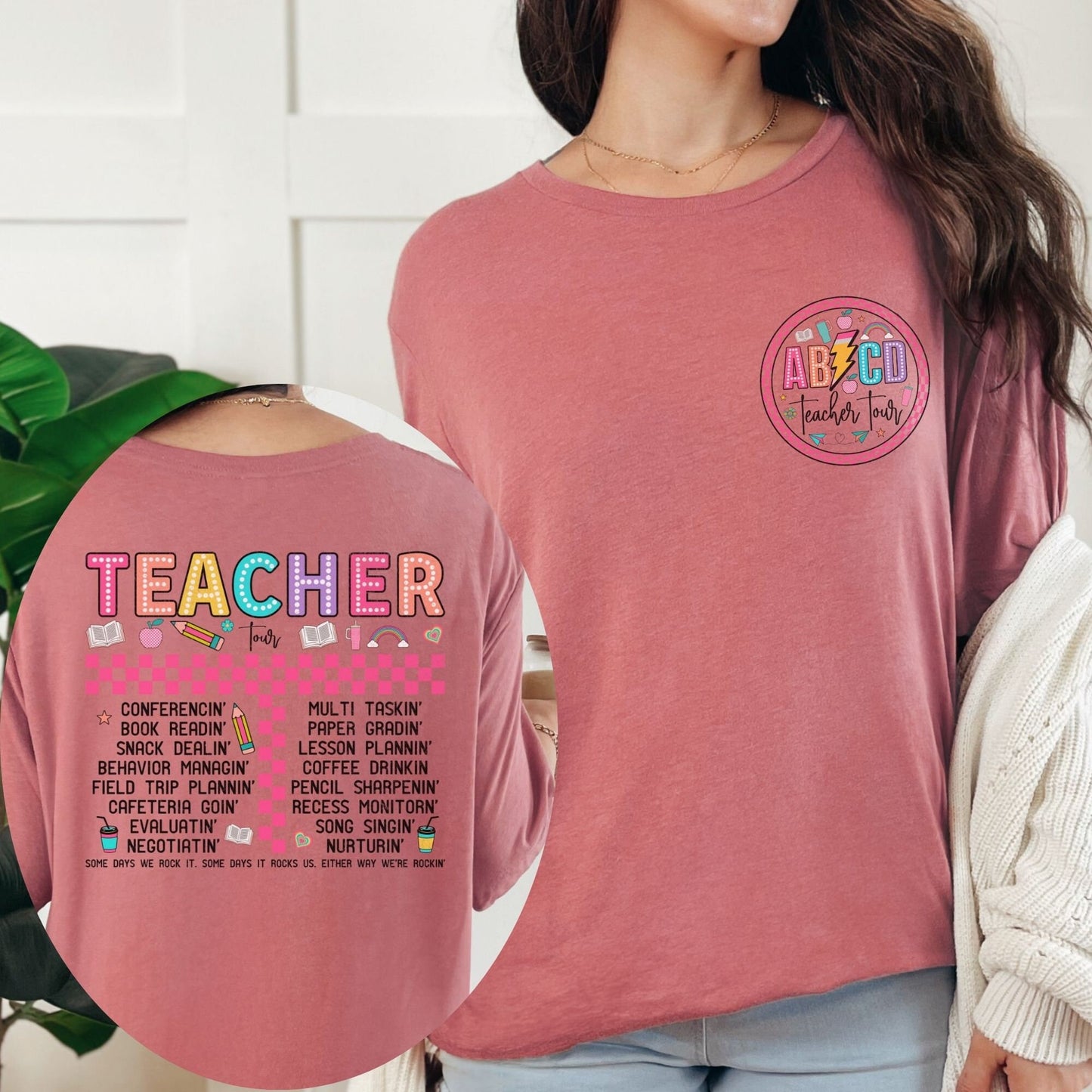 Back to School ABCD Teacher Tour Shirt