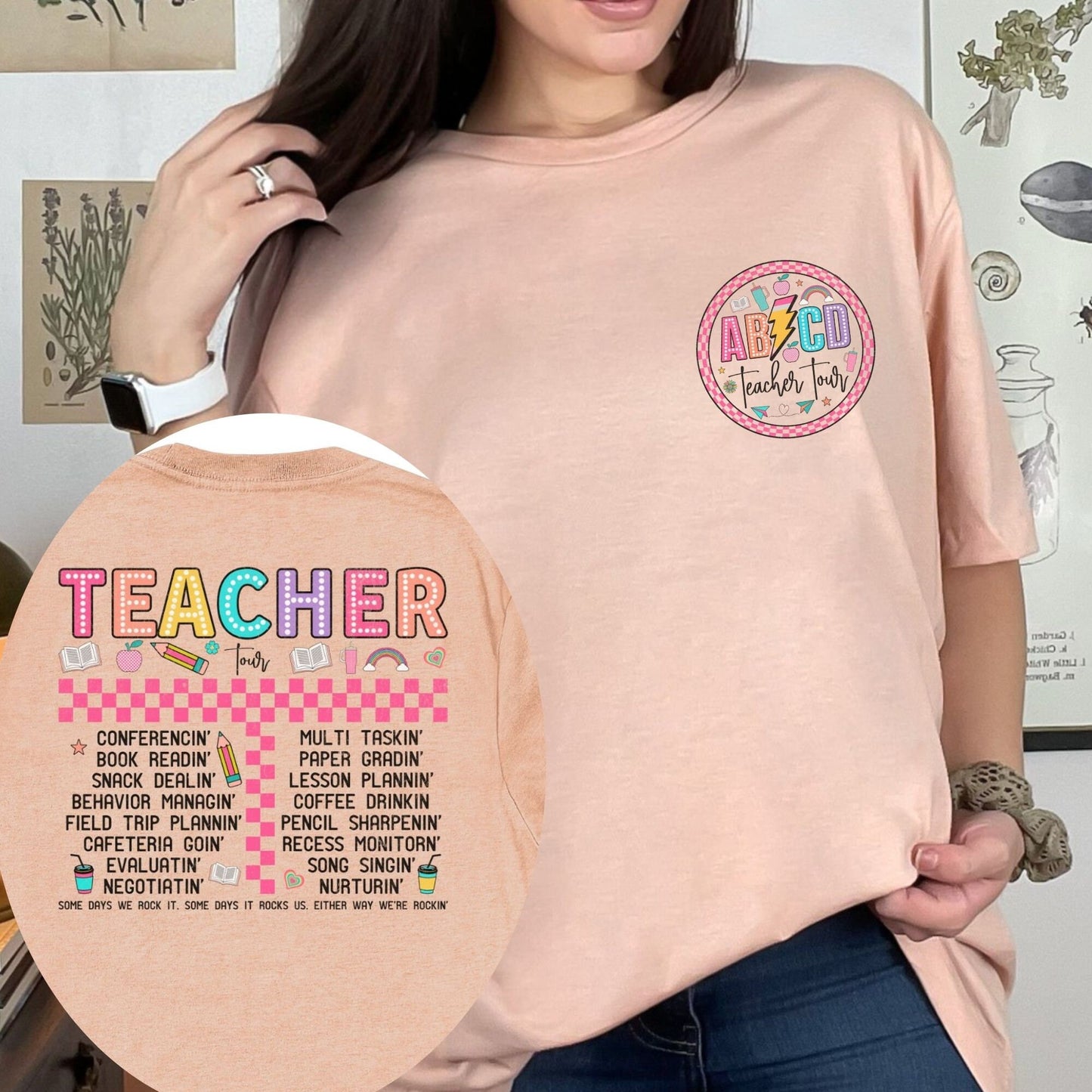 Back to School ABCD Teacher Tour Shirt