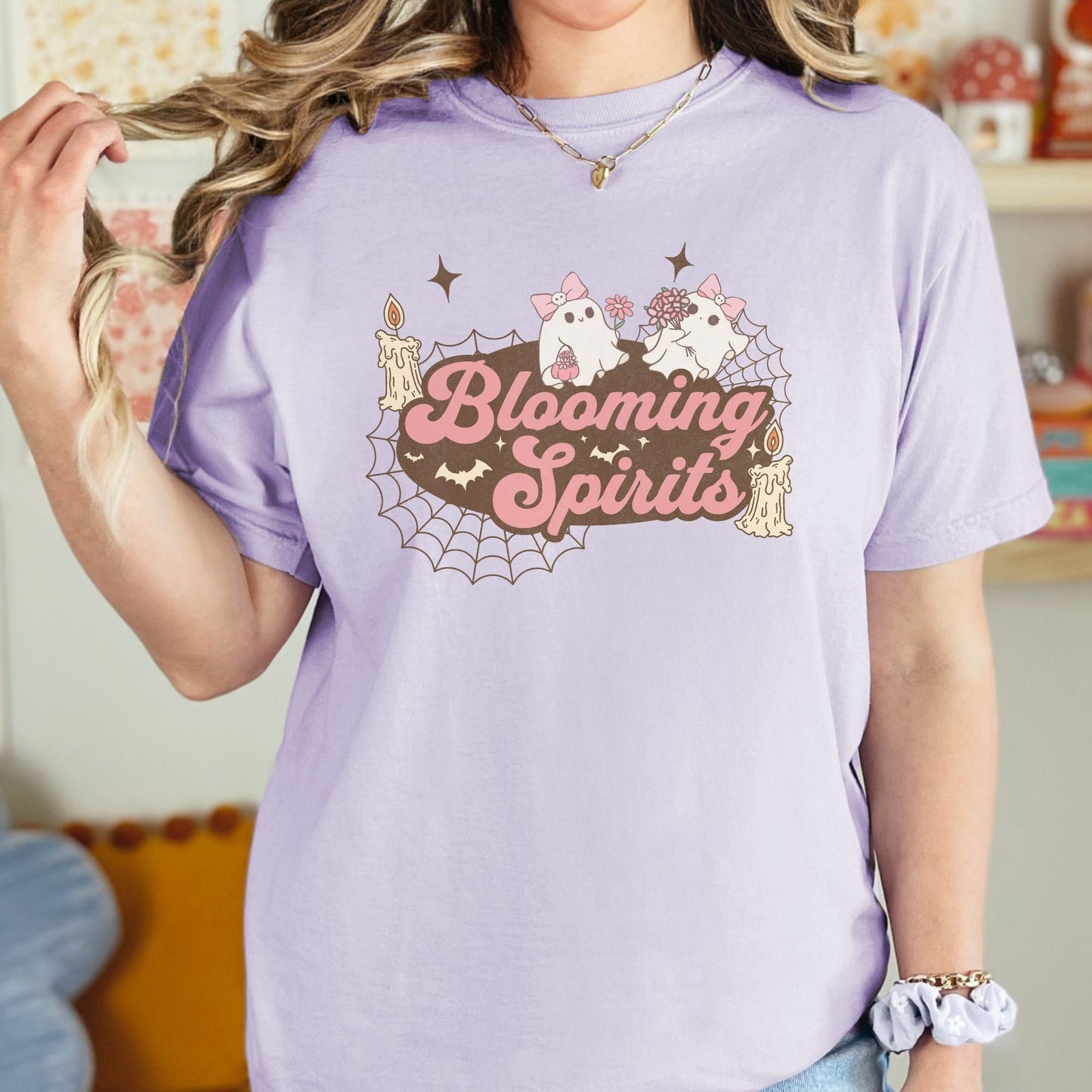 Retro Cute Halloween Ghost Comfort Colors Shirt