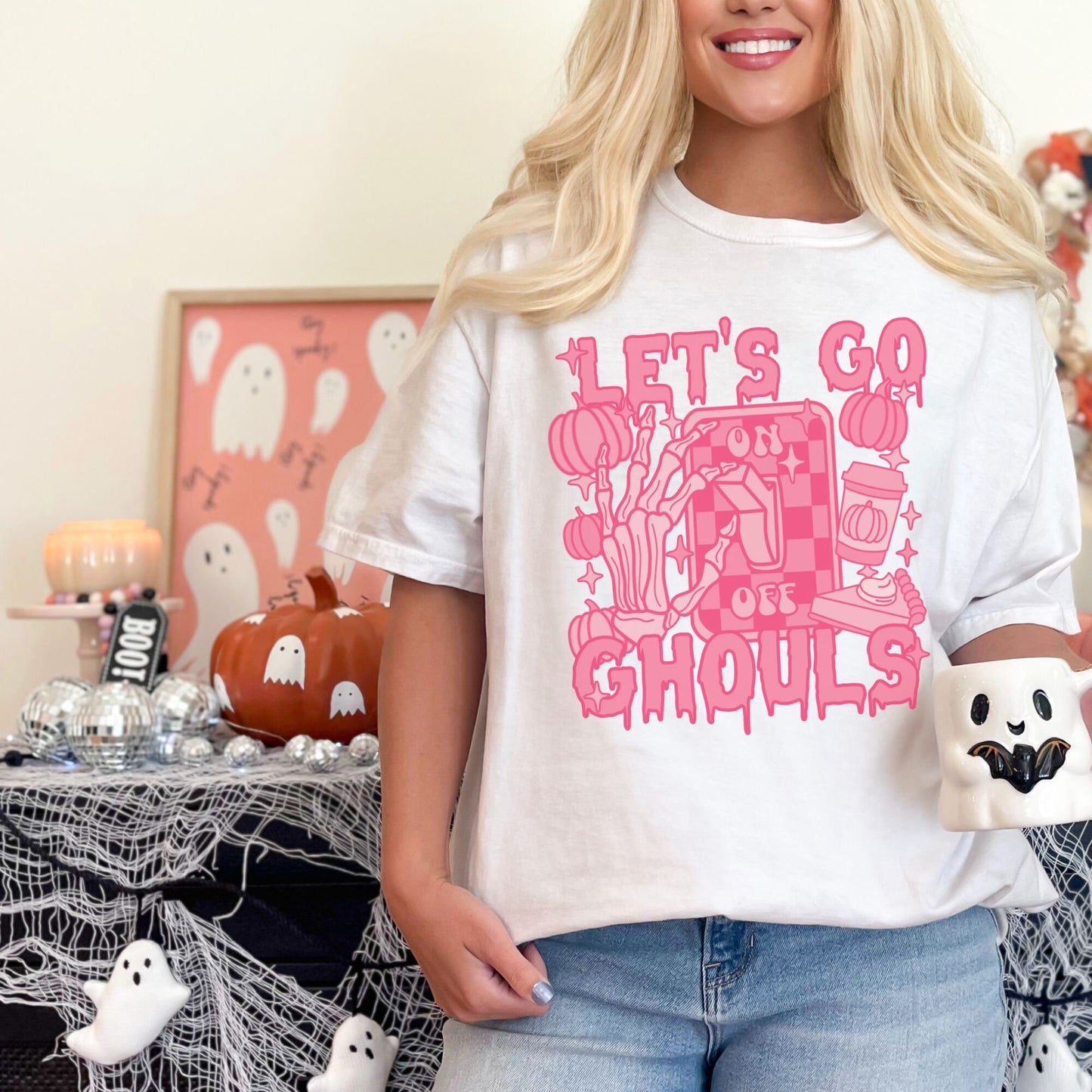 Let's Go Ghouls Halloween Comfort Colors Shirt