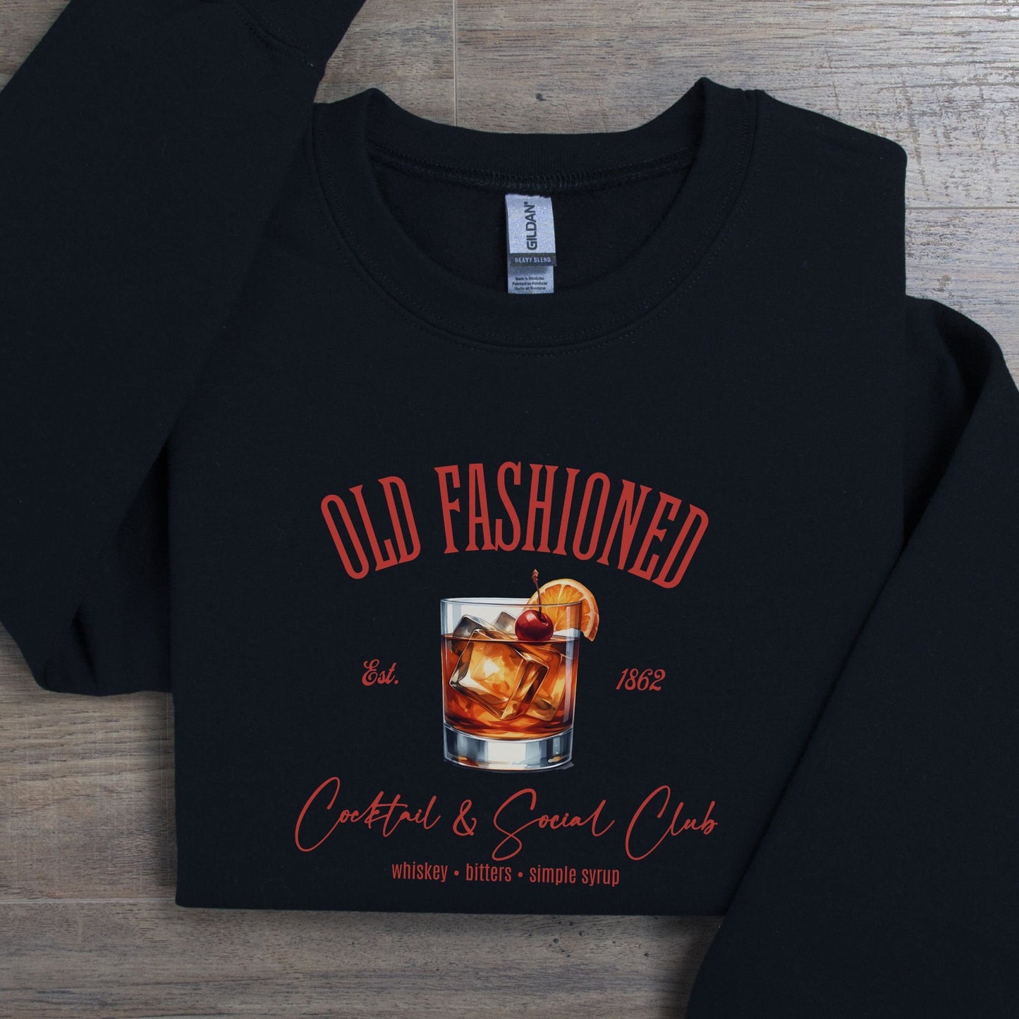 Old Fashioned Cocktail & Social Club Sweatshirt, Funny Girl's Club Crewneck