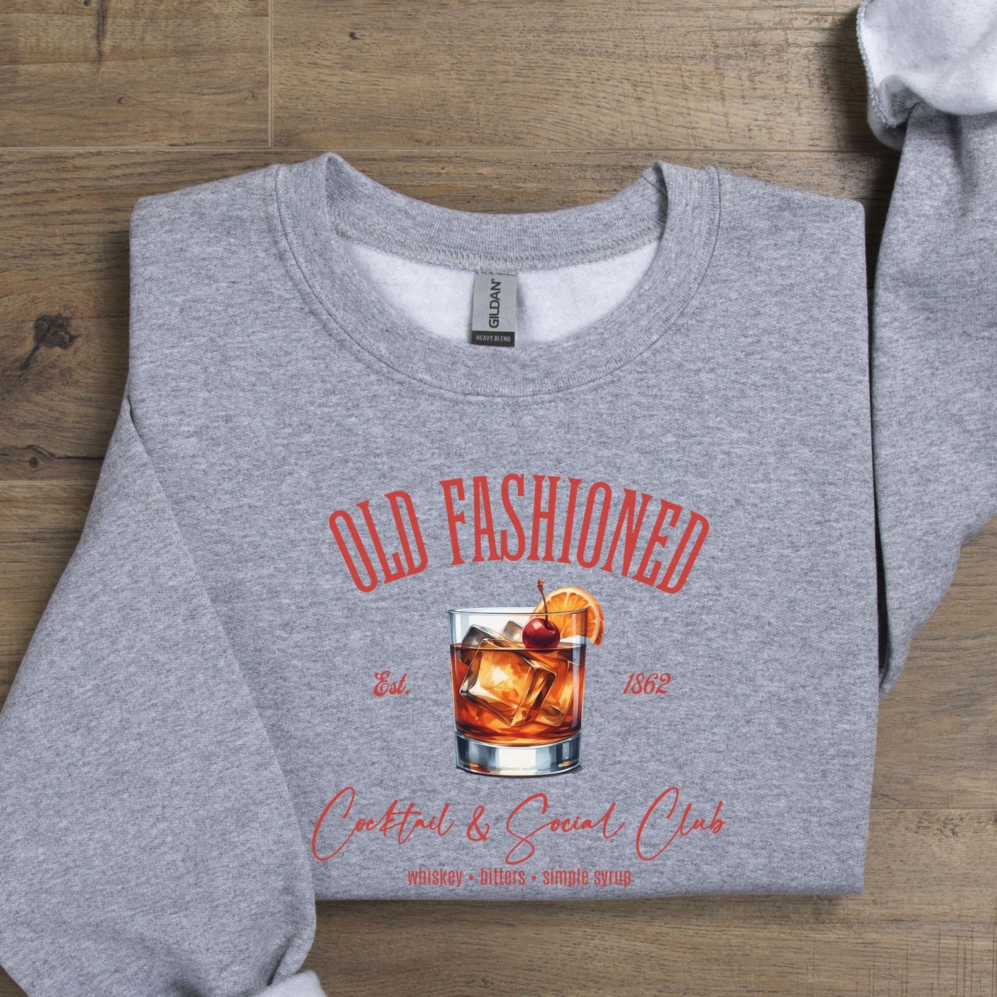 Old Fashioned Cocktail & Social Club Sweatshirt, Funny Girl's Club Crewneck