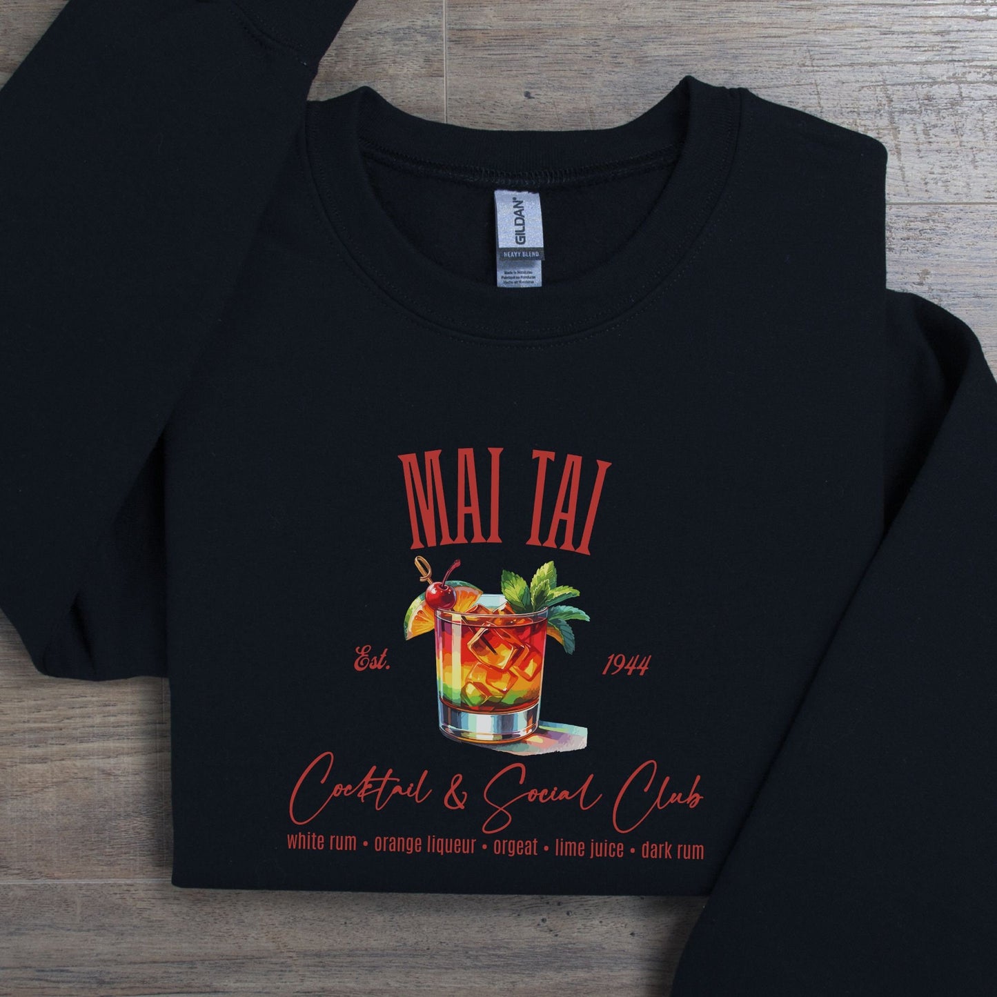 Tropical Mai Tai Cocktail & Social Club Sweatshirt