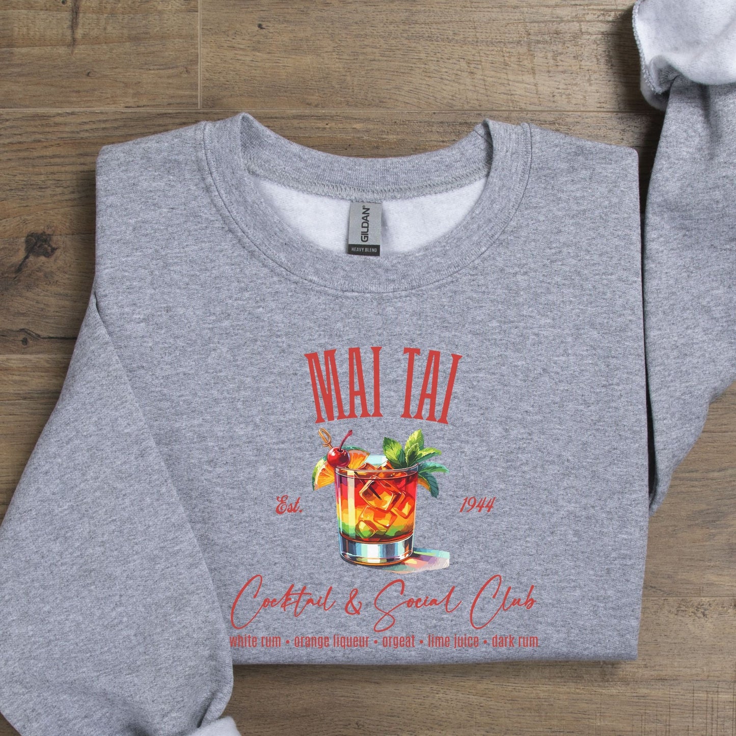 Tropical Mai Tai Cocktail & Social Club Sweatshirt