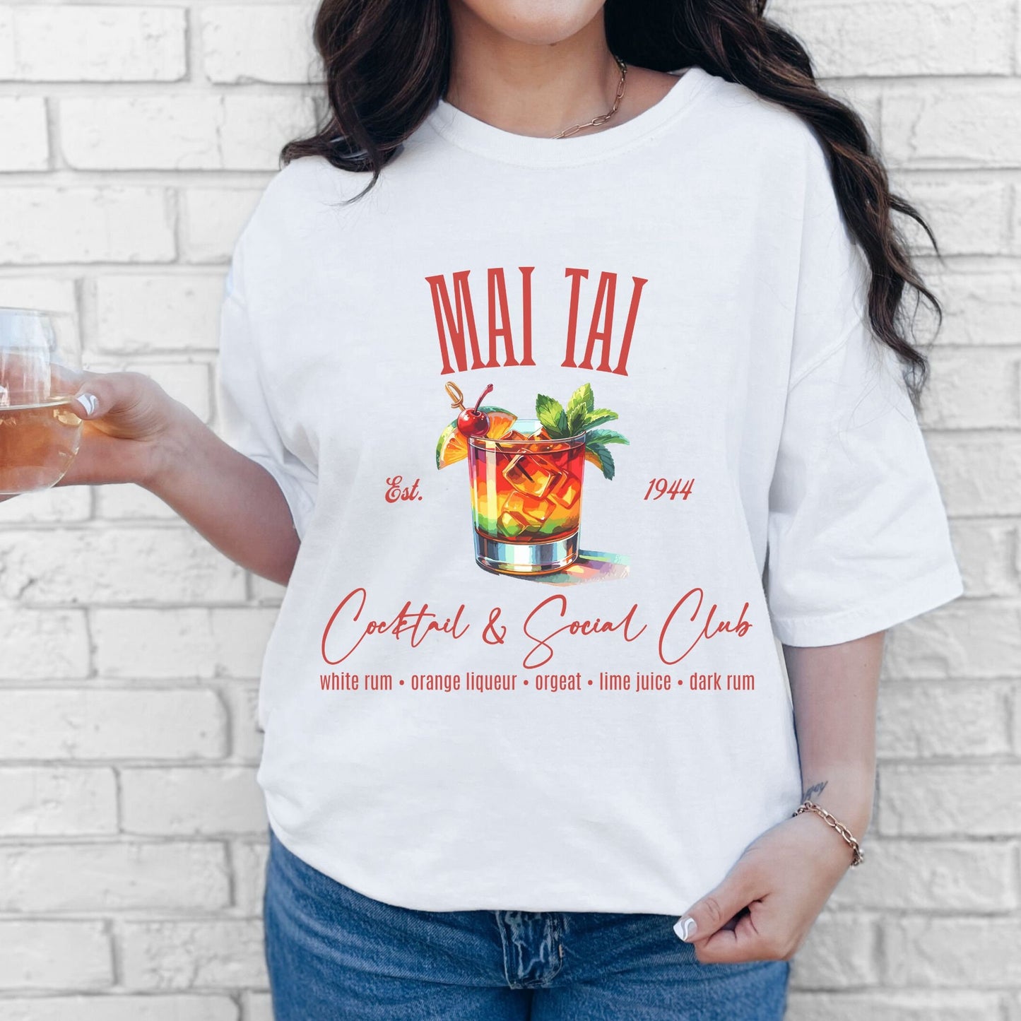 Tropical Mai Tai Cocktail & Social Club Shirt