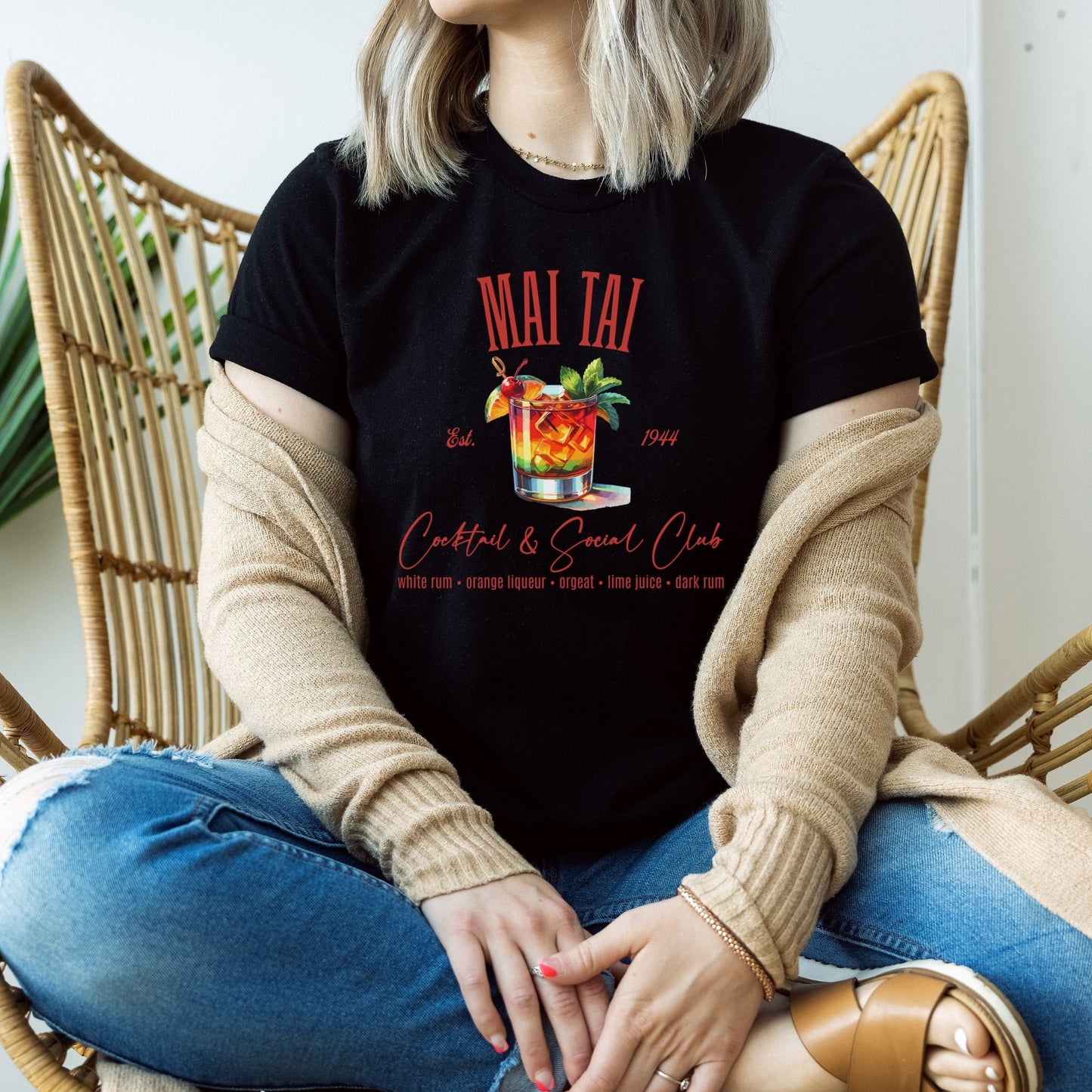 Tropical Mai Tai Cocktail & Social Club Shirt