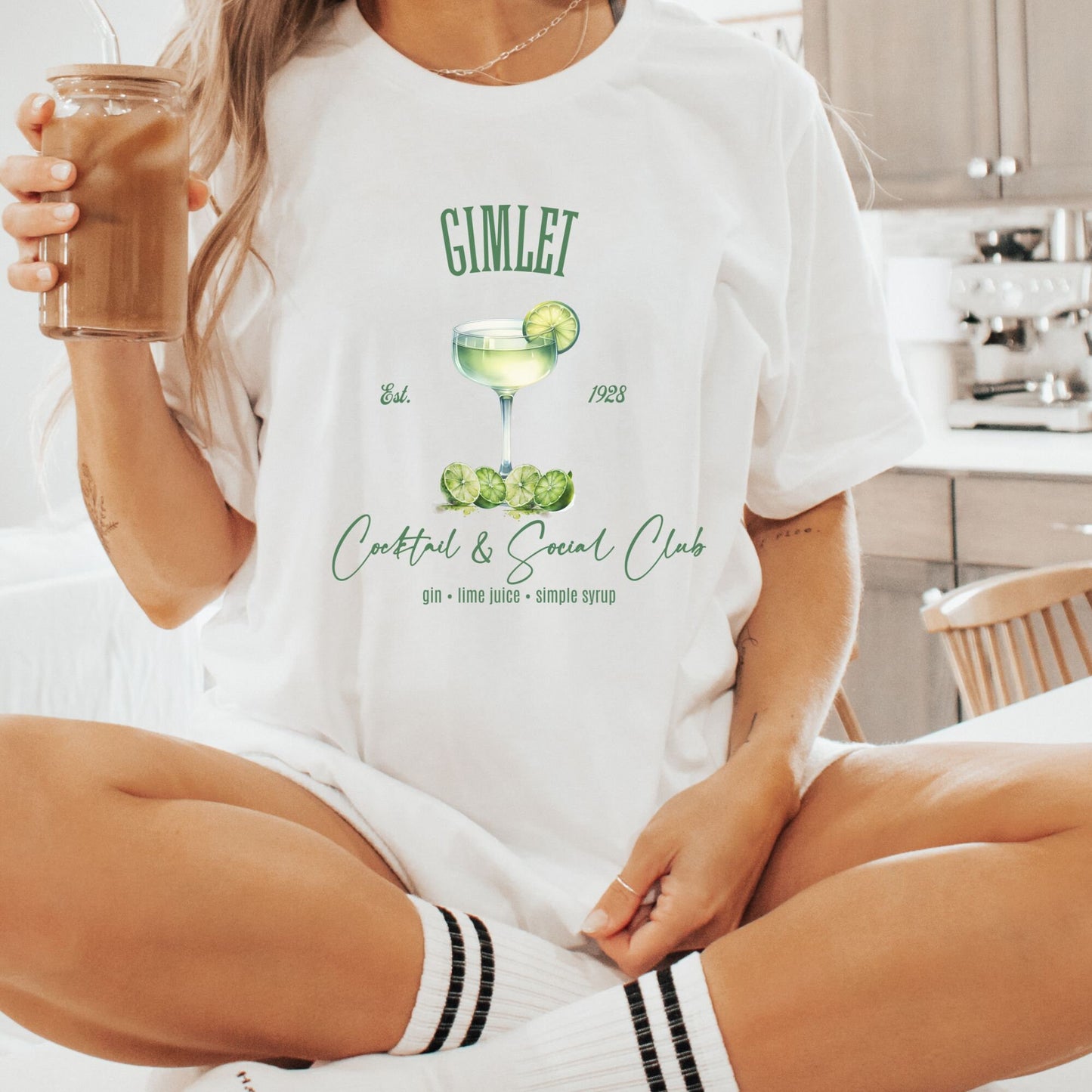 Gimlet Cocktail & Social Club Shirt, Funny Drinking Girl's Club T-shirt