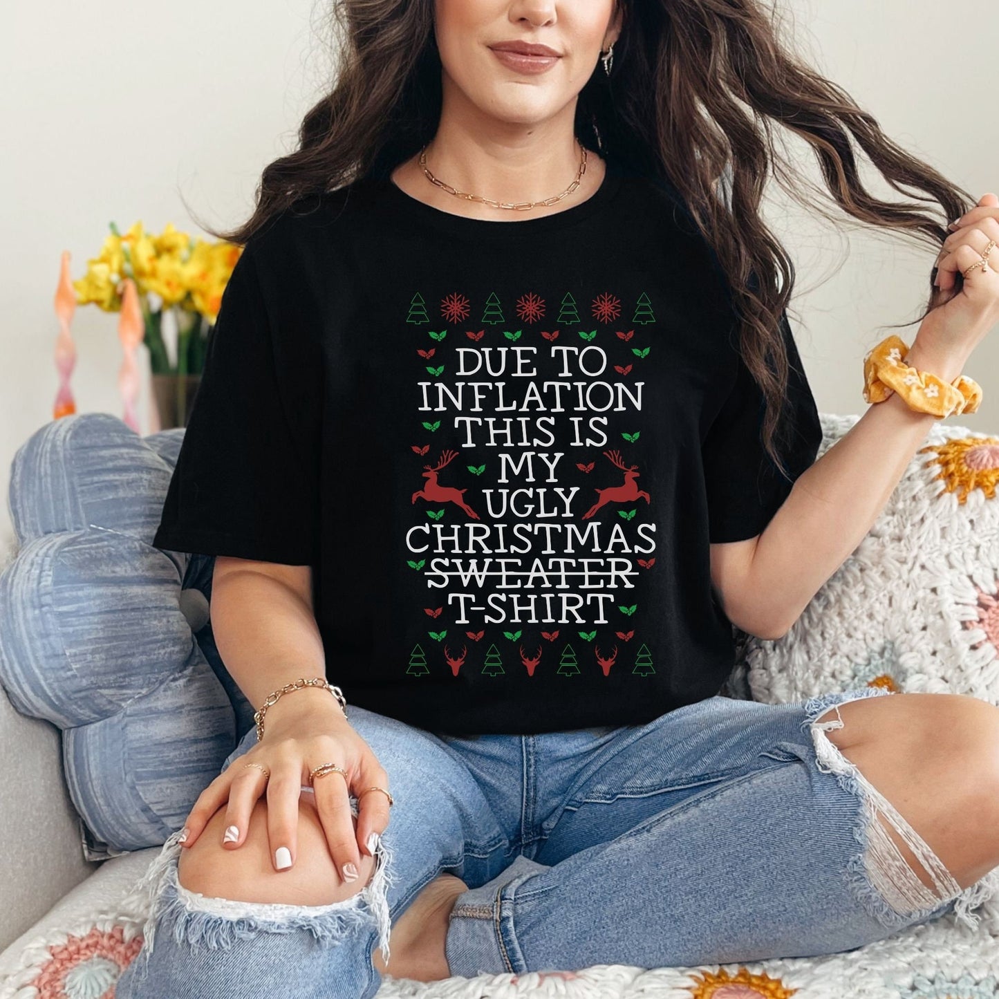 Due to inflation this is my ugly Christmas t-shirt