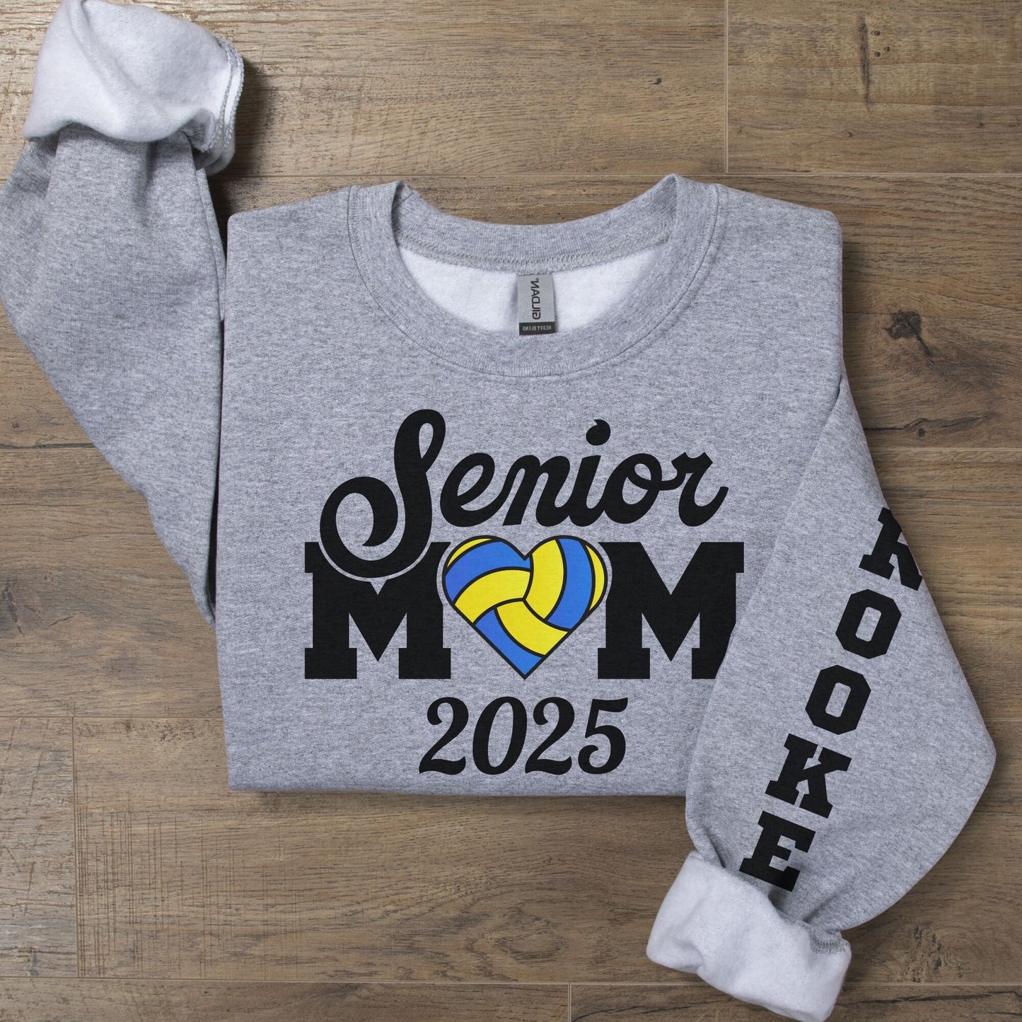 Custom Sleeve 2025 Senior Night Mom Water Polo Sweatshirt