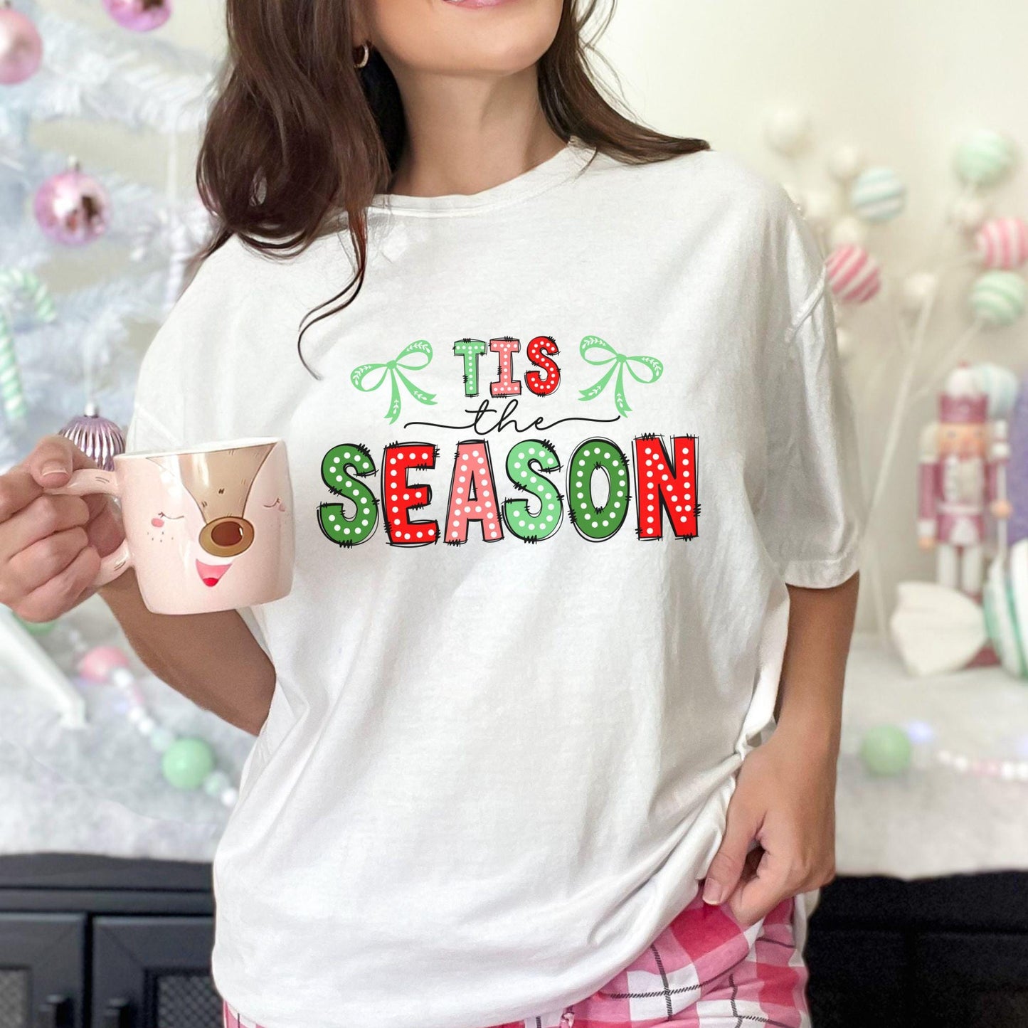 Tis the Season Christmas Doodle Comfort Colors Shirt,