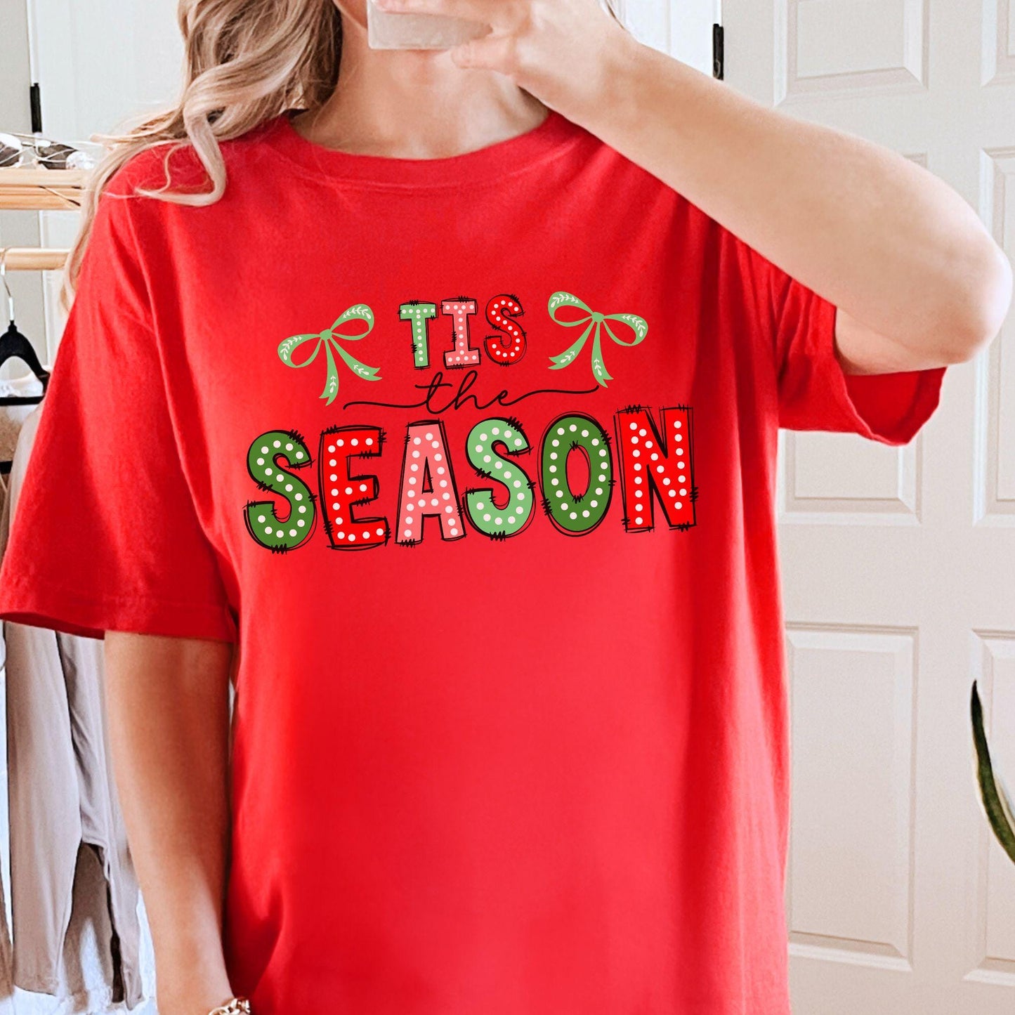 Tis the Season Christmas Doodle Comfort Colors Shirt,