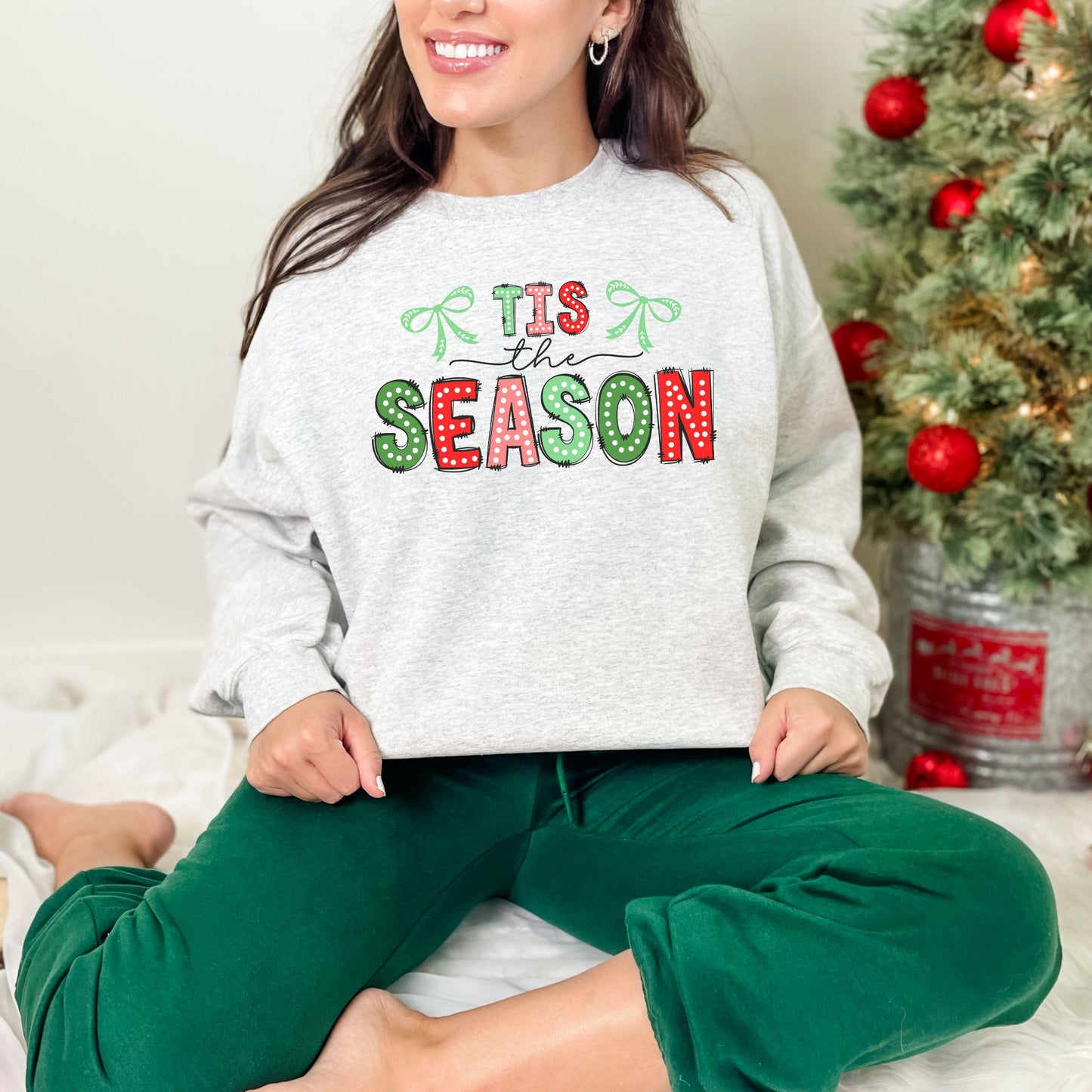 Tis the Season Christmas Doodle Sweatshirt, Gift for Christmas