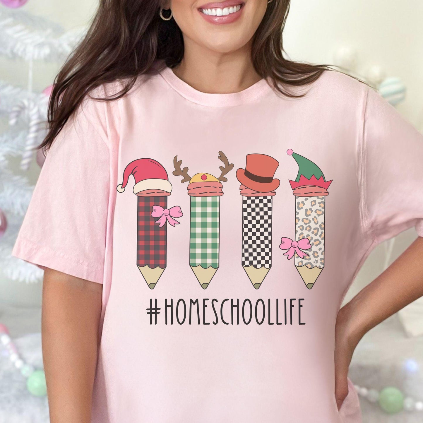 Homeschool Life Christmas Shirt