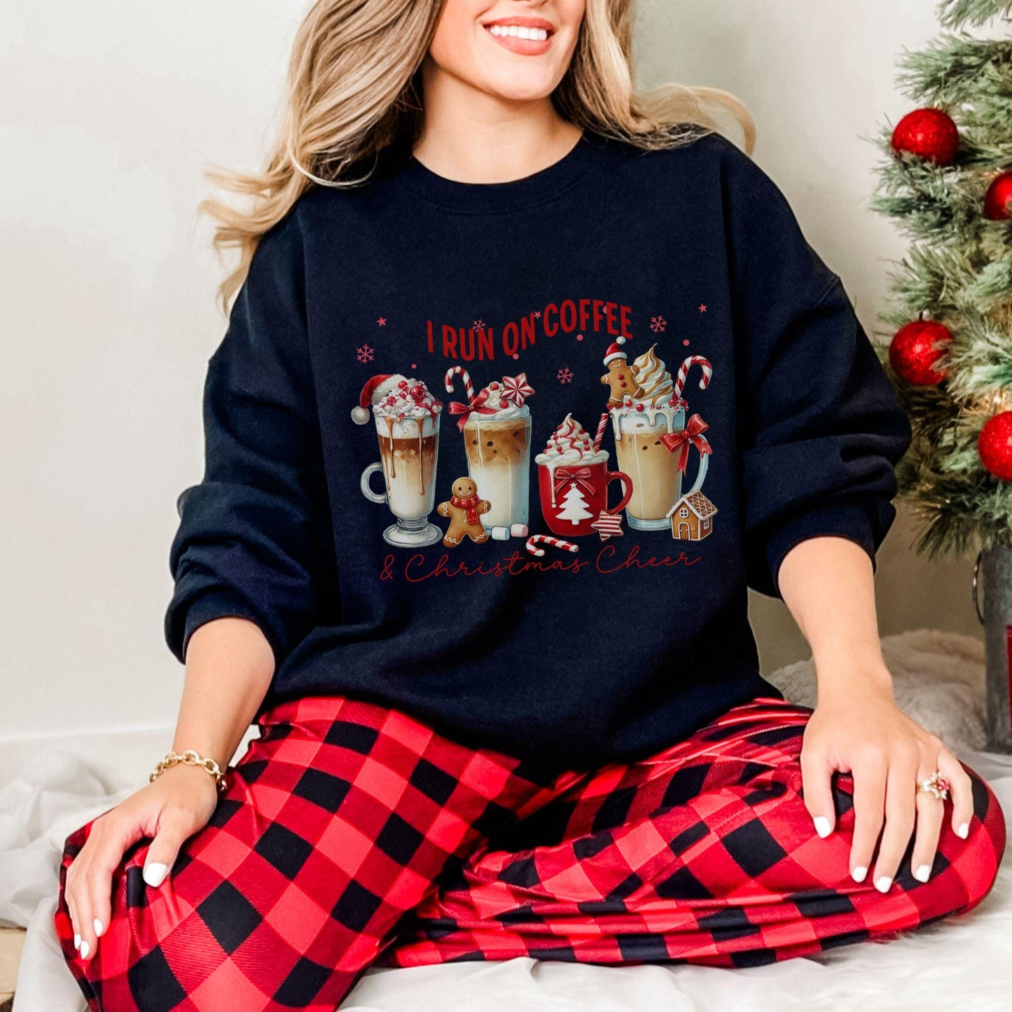 Coffee and Christmas Cheer Sweatshirt