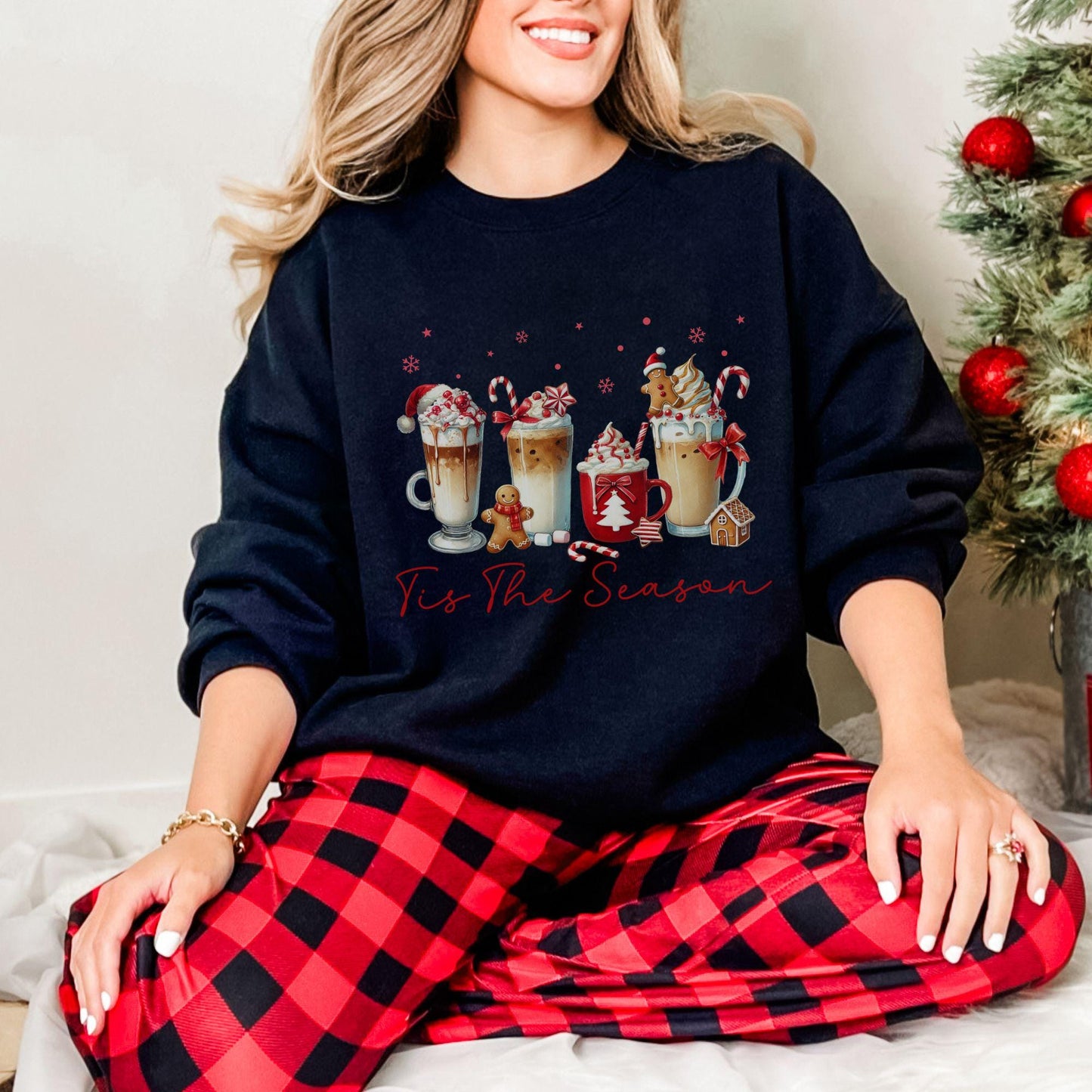 Tis The Season Retro Christmas Crewneck