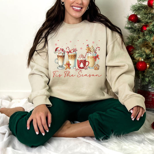 Tis the season Christmas coffee sweatshirt